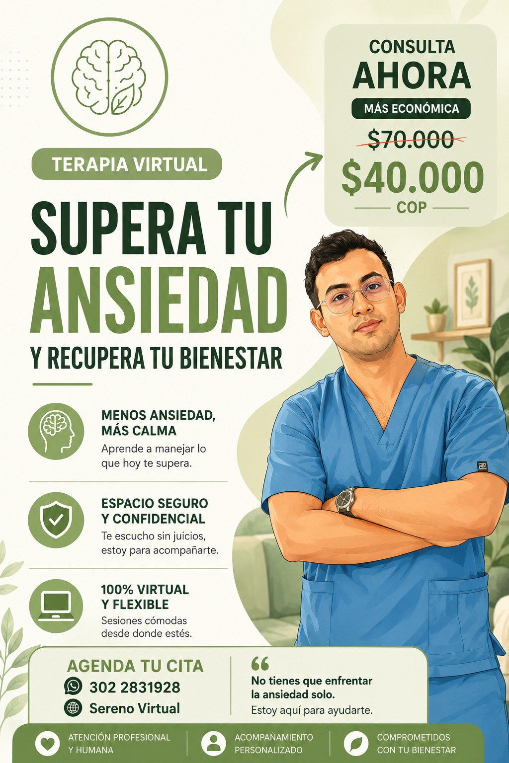 Anuncio Sereno Virtual — Supera tu ansiedad